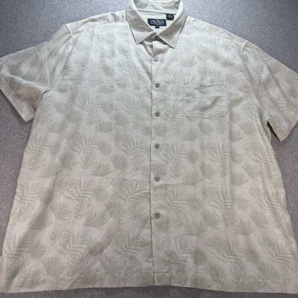 Nat Nast Shirt Men XXL Green Palm Floral Short Sleeve Button Up Luxury Originals - Picture 3 of 8